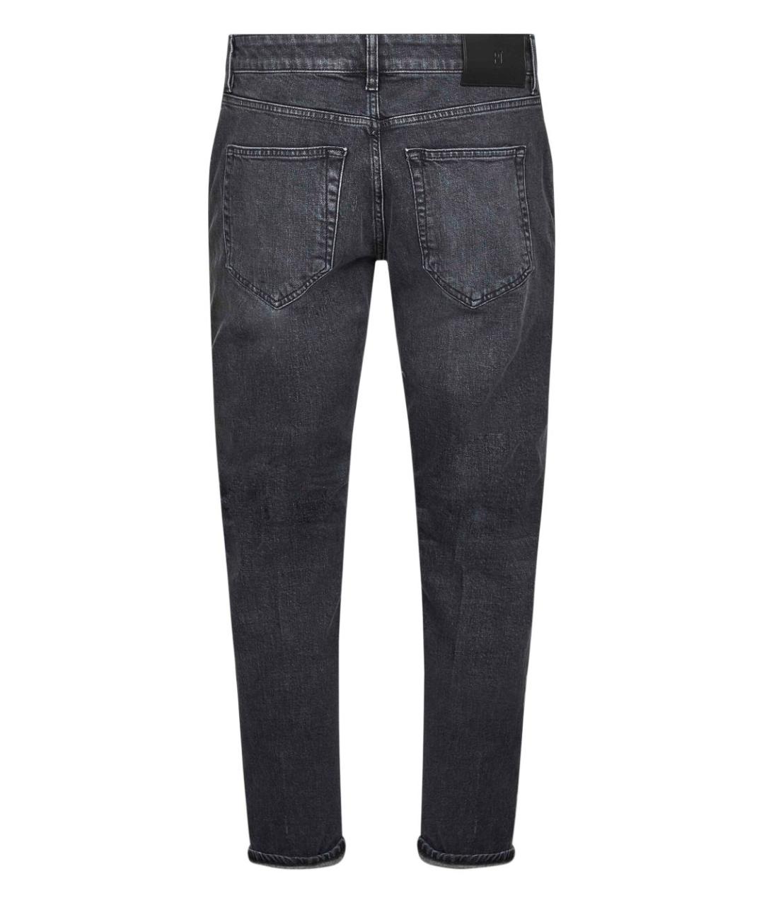 PT TORINO Серые хлопковые прямые джинсы, фото 2