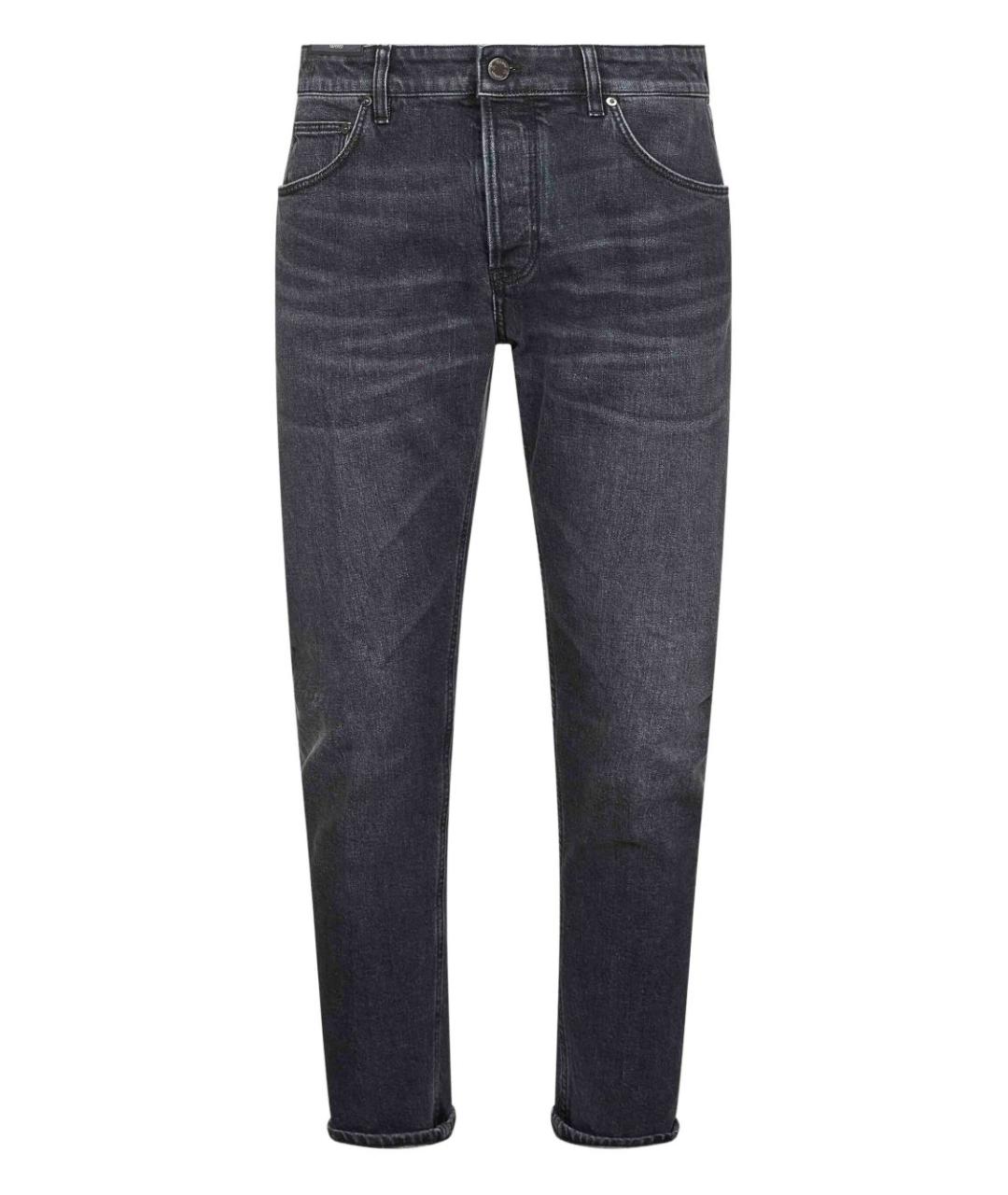 PT TORINO Серые хлопковые прямые джинсы, фото 1