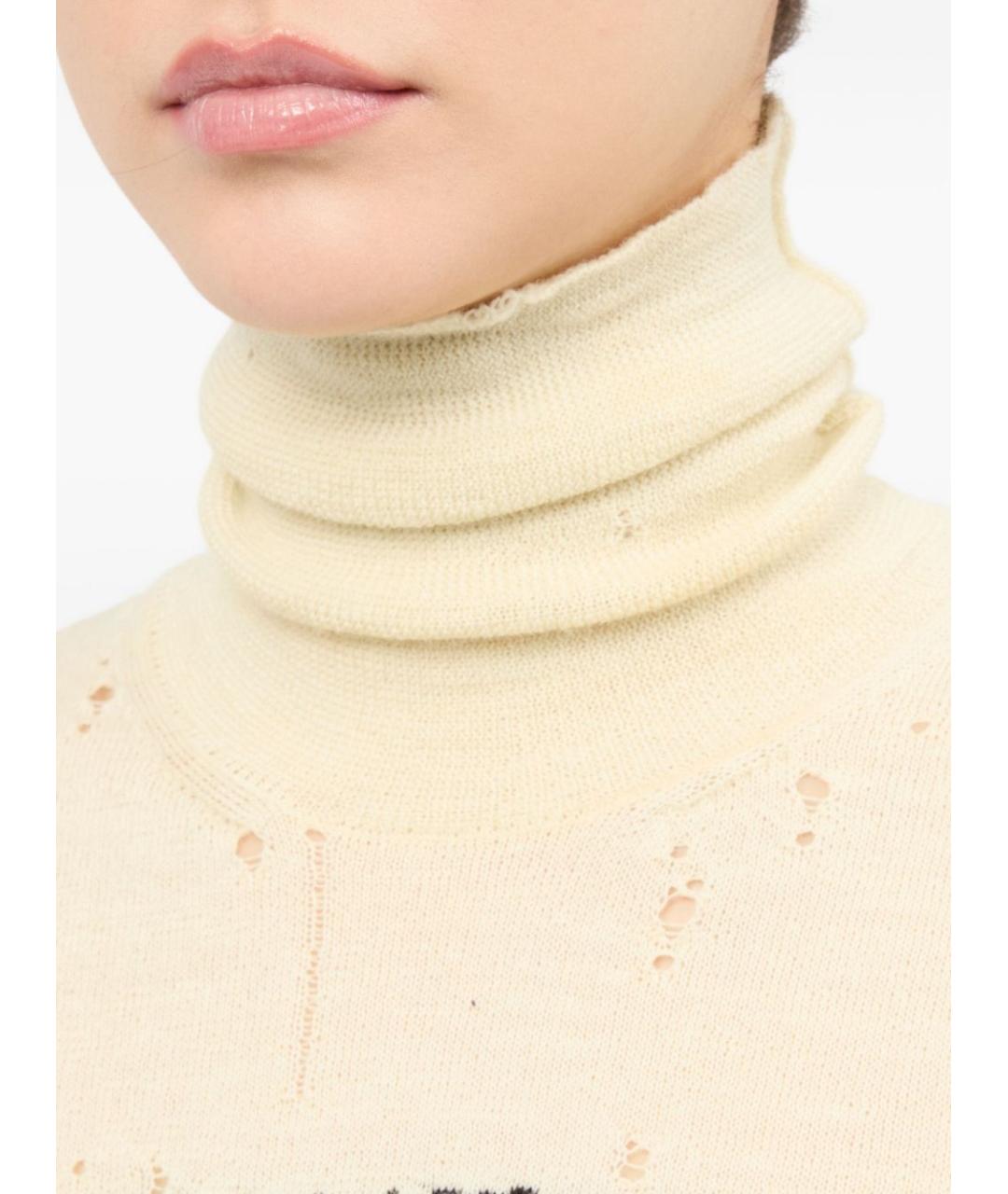 MM6 MAISON MARGIELA Белый шерстяной джемпер / свитер, фото 5