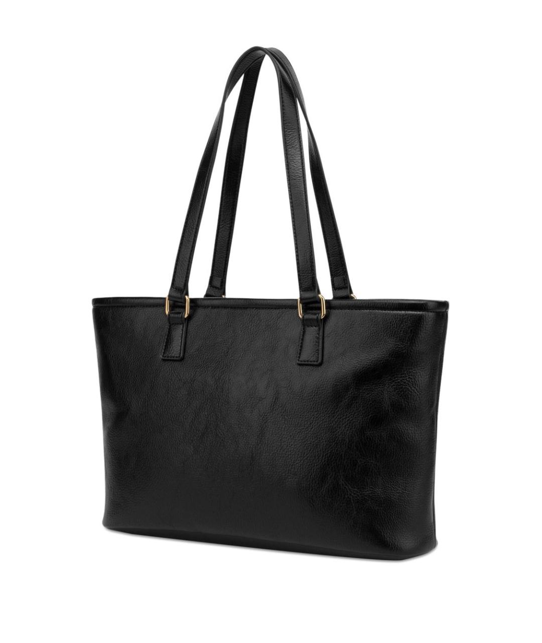 LOVE MOSCHINO Черная сумка тоут из искусственной кожи, фото 2