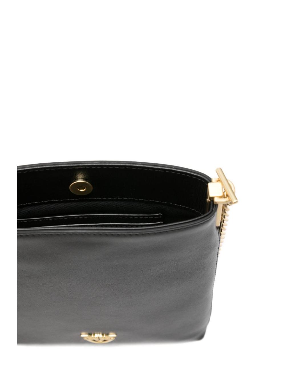 PINKO Черная кожаная сумка через плечо, фото 5