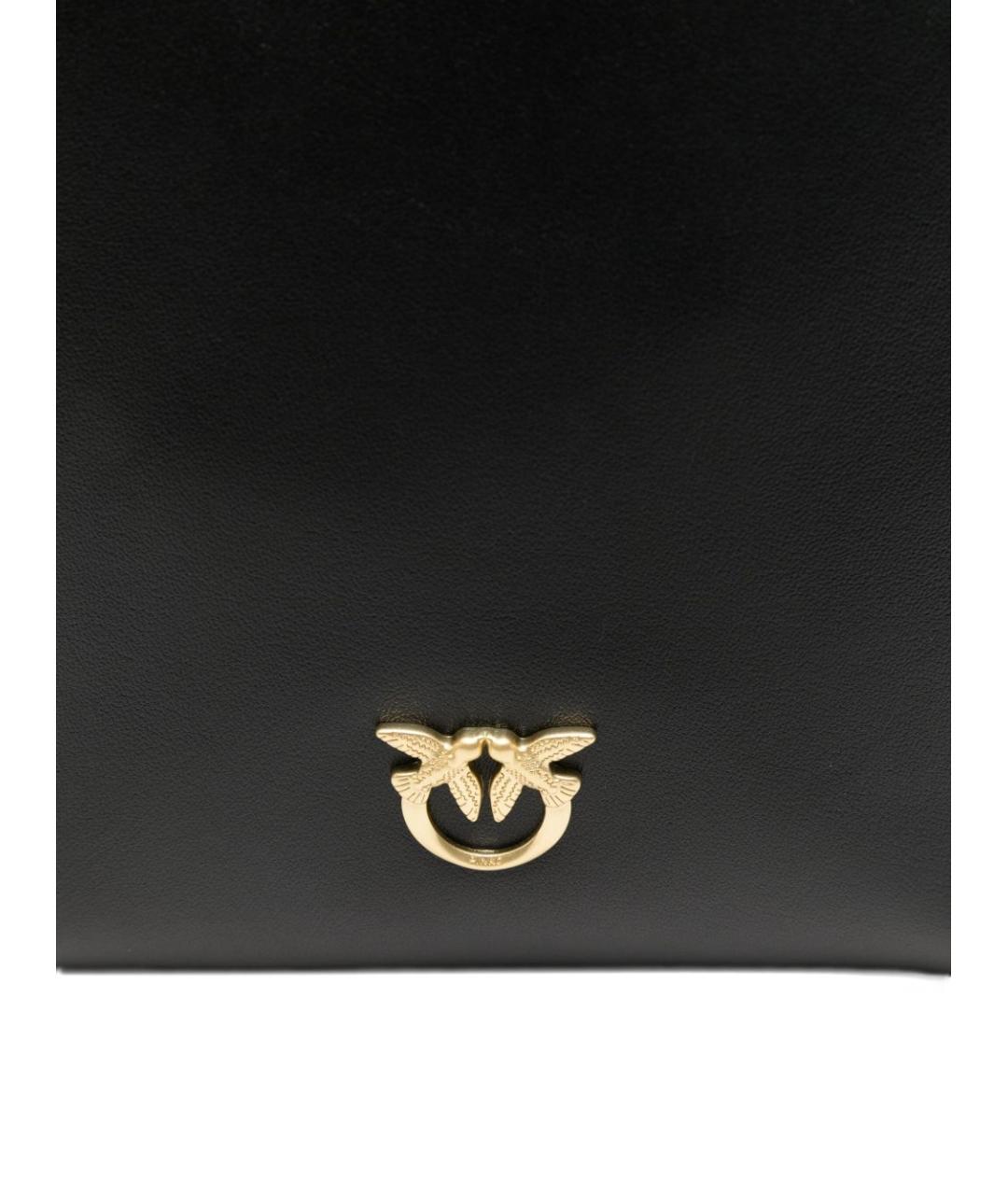 PINKO Черная кожаная сумка через плечо, фото 2