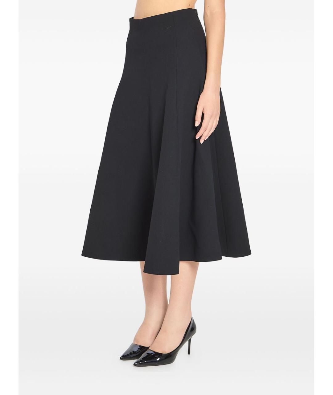 JACQUEMUS Черная полиэстеровая юбка миди, фото 2