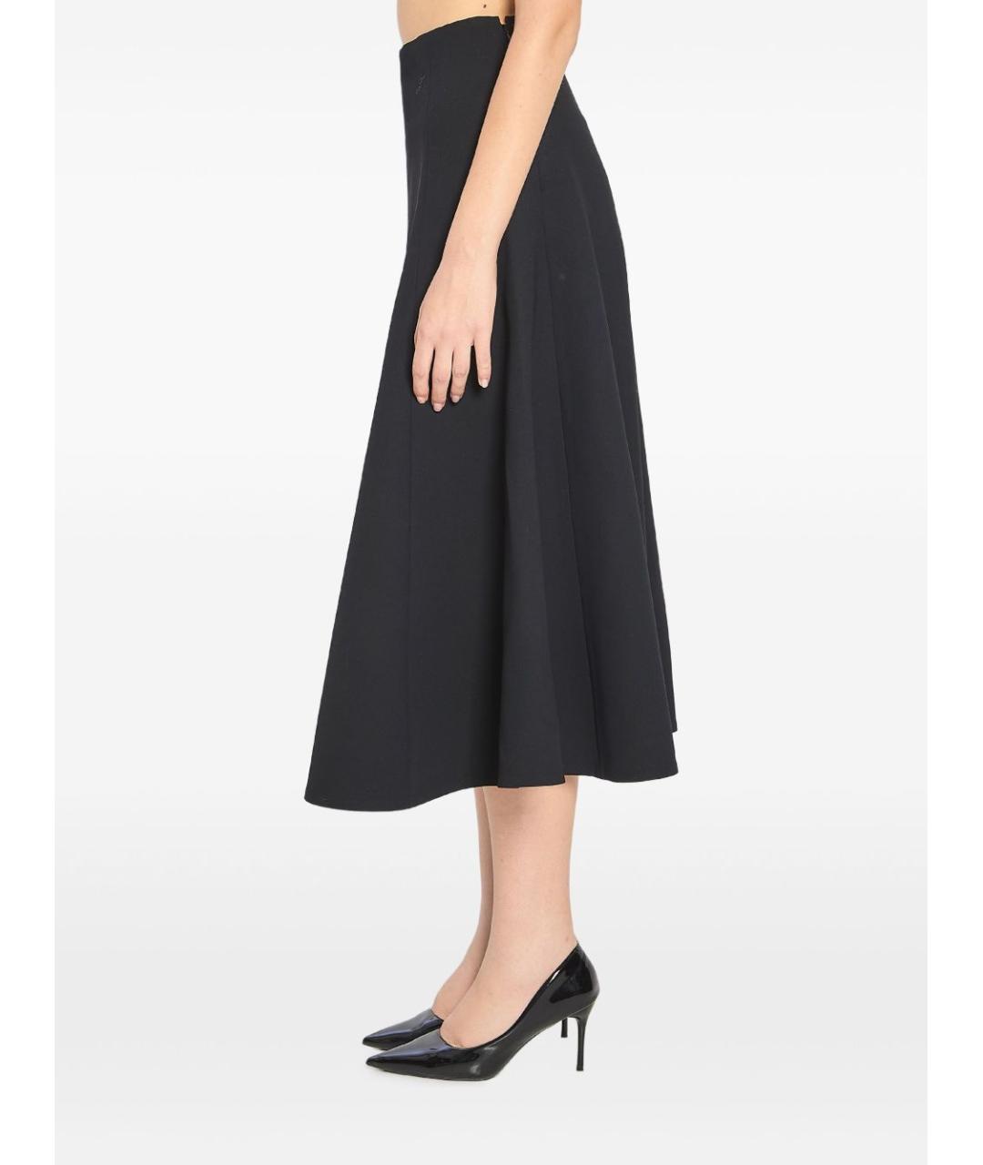 JACQUEMUS Черная полиэстеровая юбка миди, фото 4