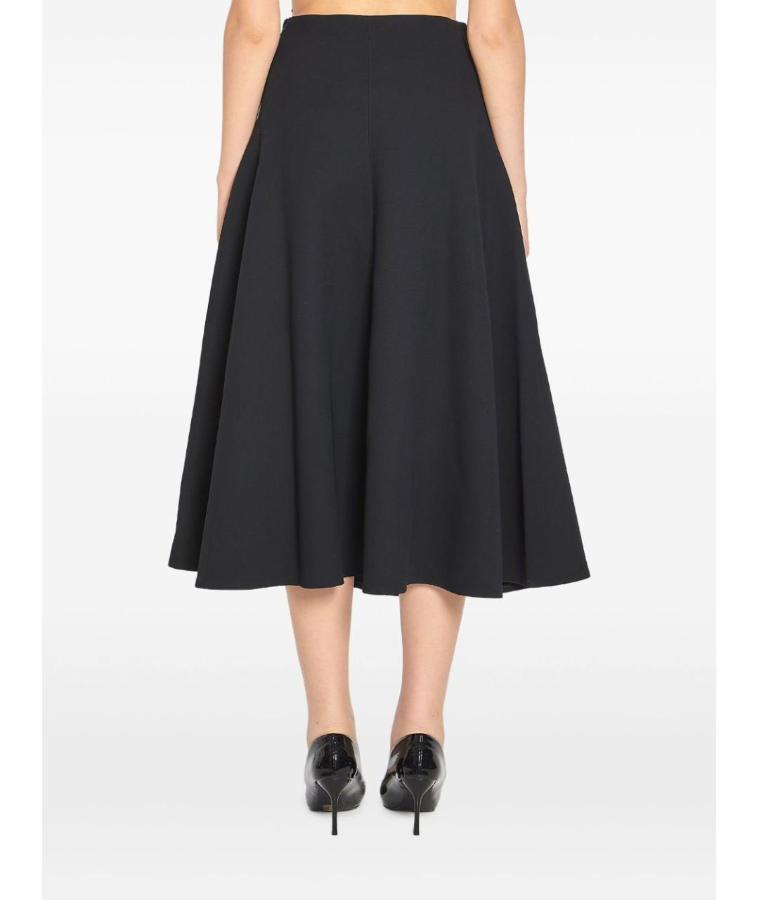 JACQUEMUS Черная полиэстеровая юбка миди, фото 3