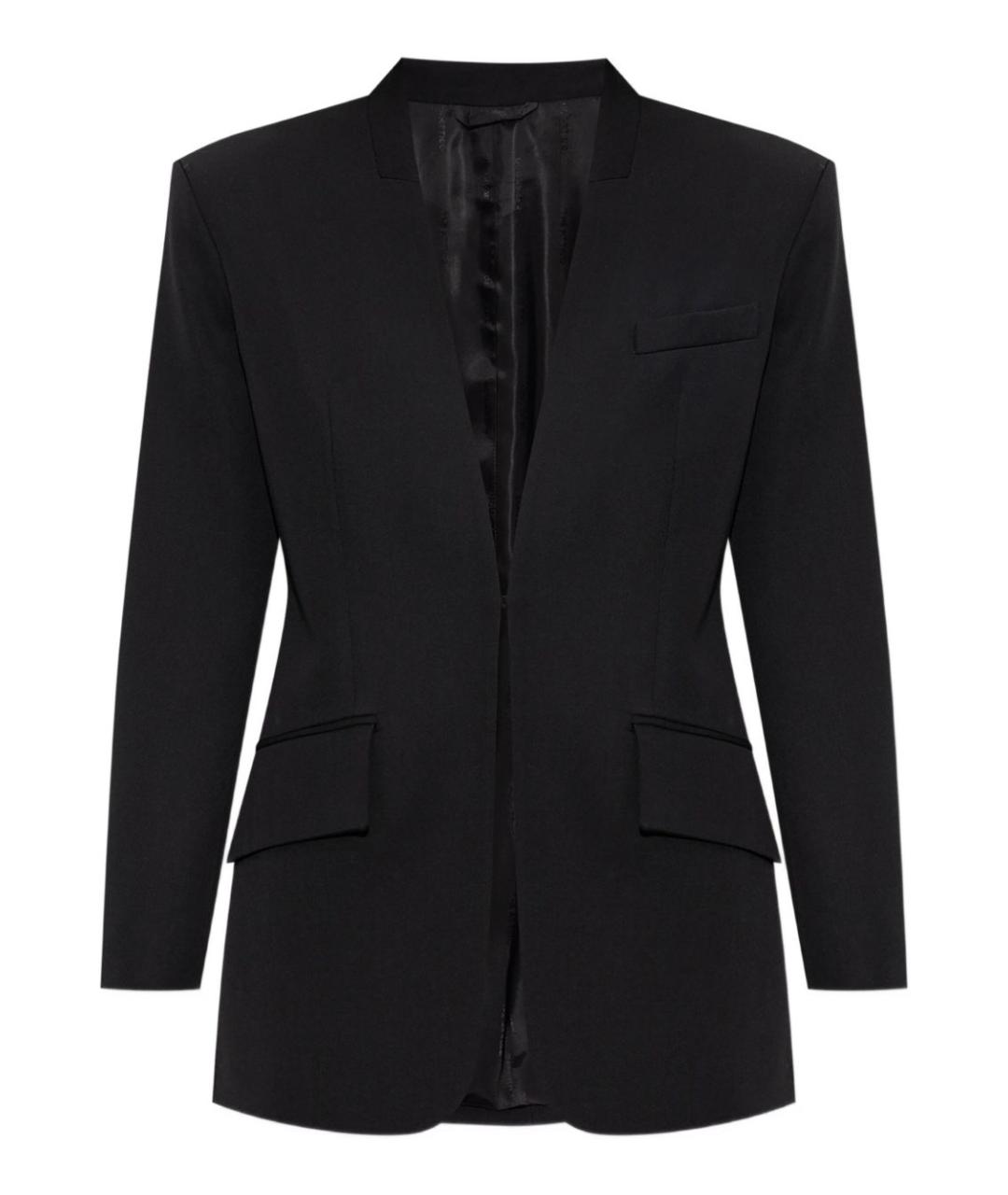 THE ATTICO Черный шерстяной жакет/пиджак, фото 1