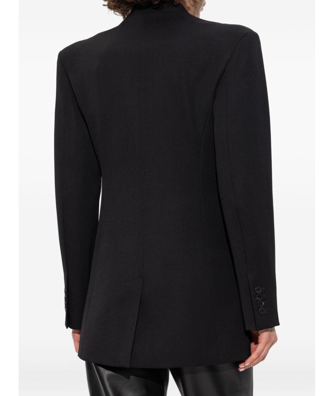 THE ATTICO Черный шерстяной жакет/пиджак, фото 2