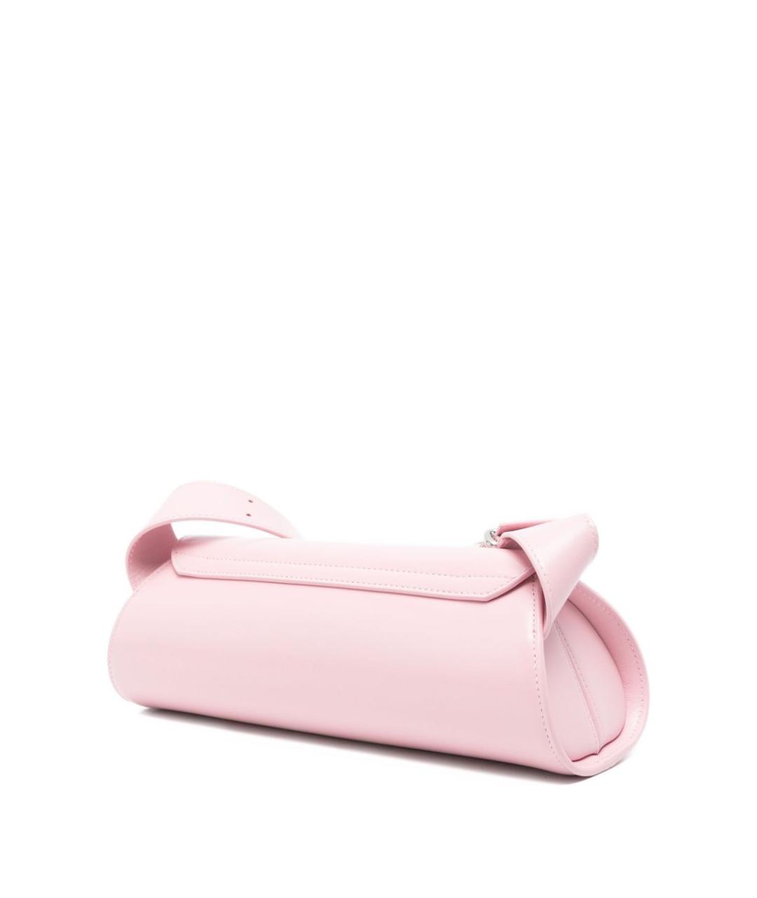 JIL SANDER Розовая кожаная сумка через плечо, фото 3