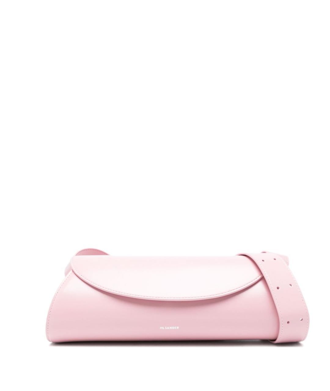 JIL SANDER Розовая кожаная сумка через плечо, фото 1
