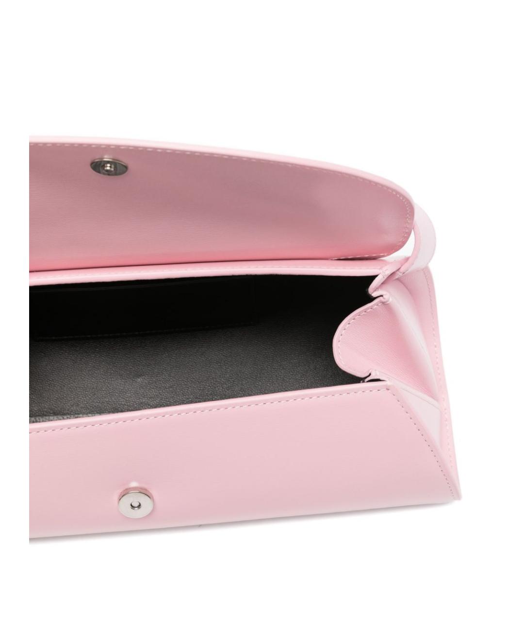 JIL SANDER Розовая кожаная сумка через плечо, фото 4