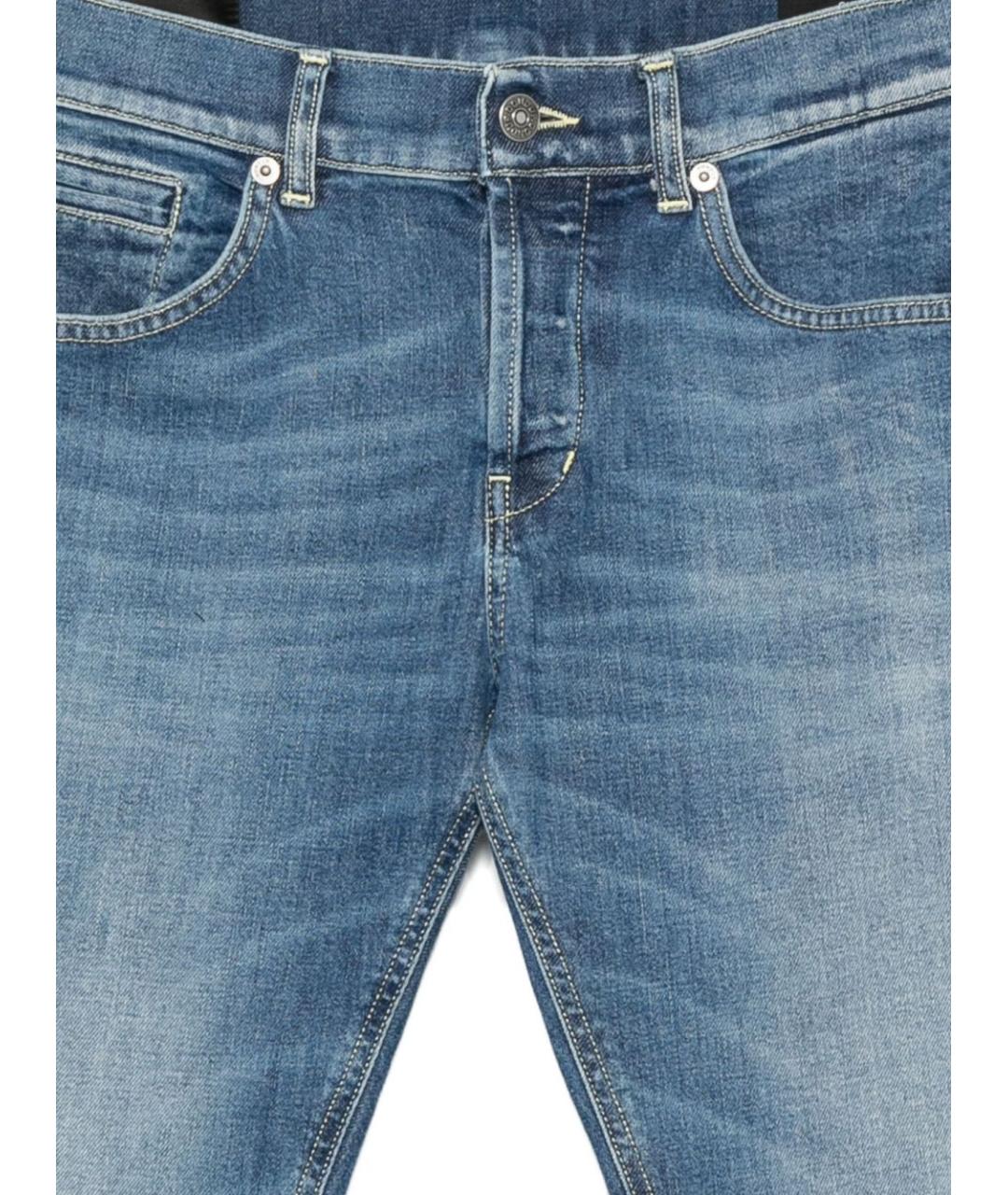 DONDUP Синие хлопковые прямые джинсы, фото 2