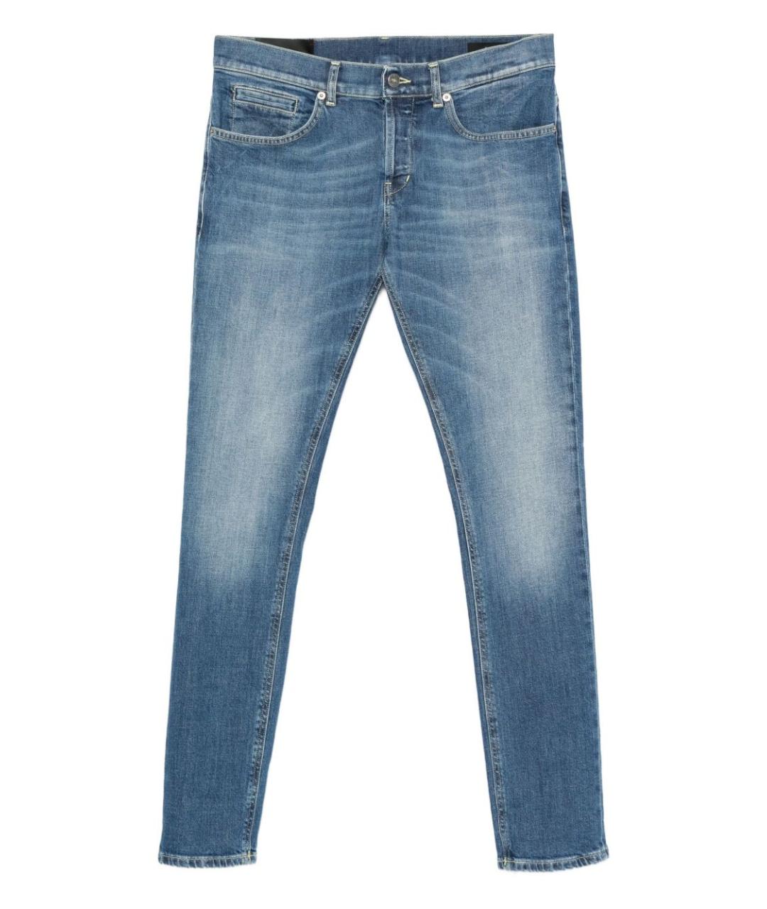 DONDUP Синие хлопковые прямые джинсы, фото 1