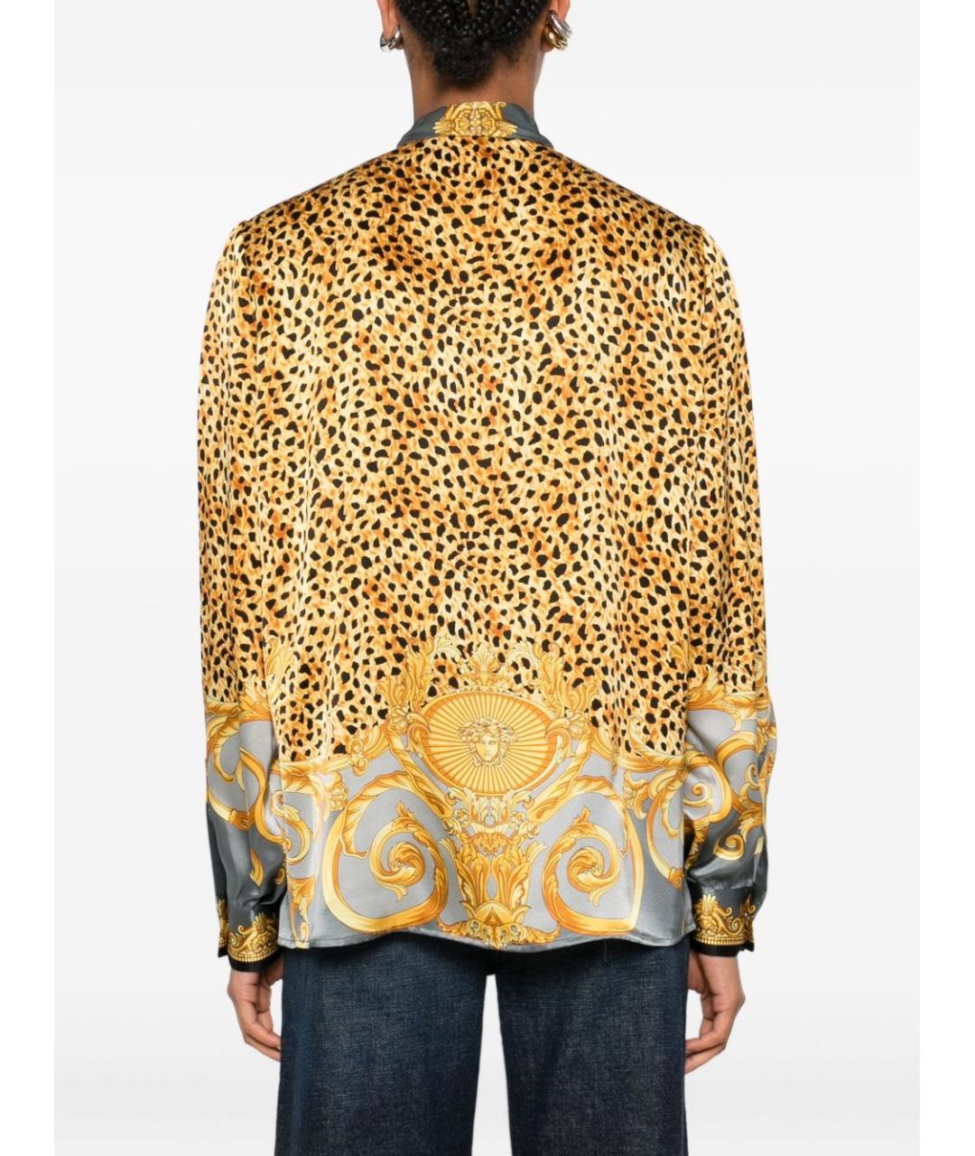 VERSACE Мульти шелковая рубашка, фото 3