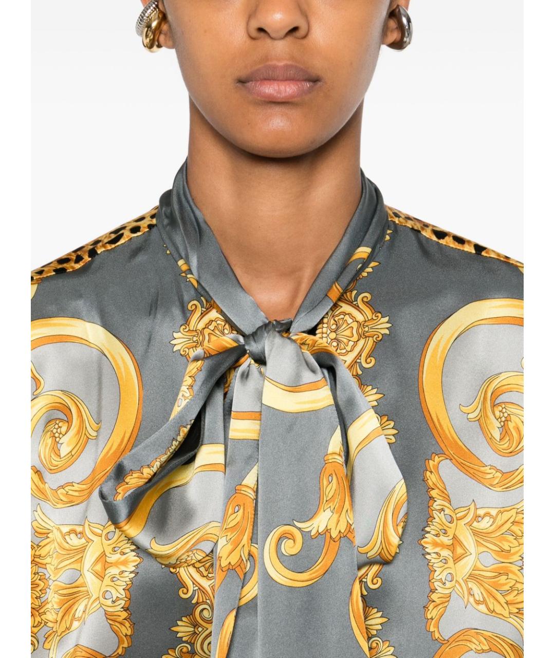 VERSACE Мульти шелковая рубашка, фото 2