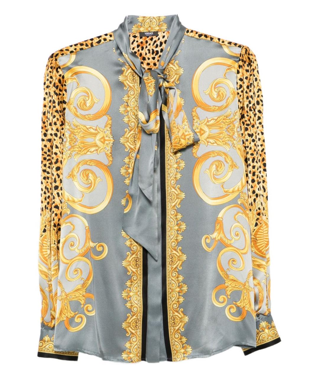 VERSACE Мульти шелковая рубашка, фото 1