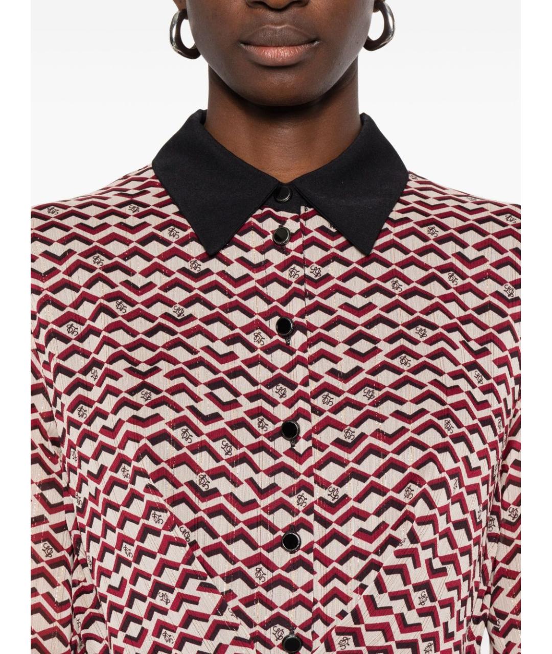 LIU JO Красное полиэстеровое повседневное платье, фото 5