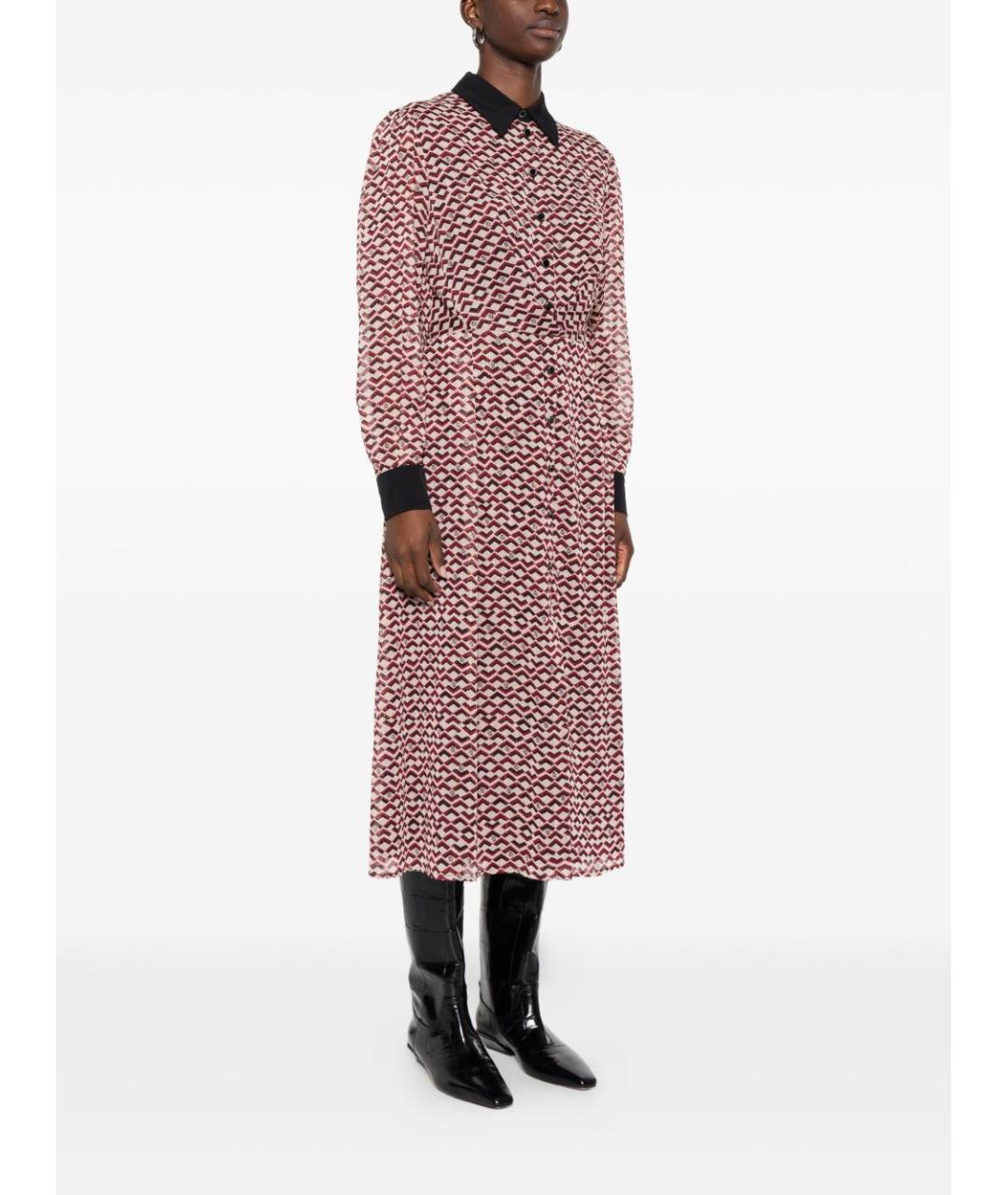 LIU JO Красное полиэстеровое повседневное платье, фото 2