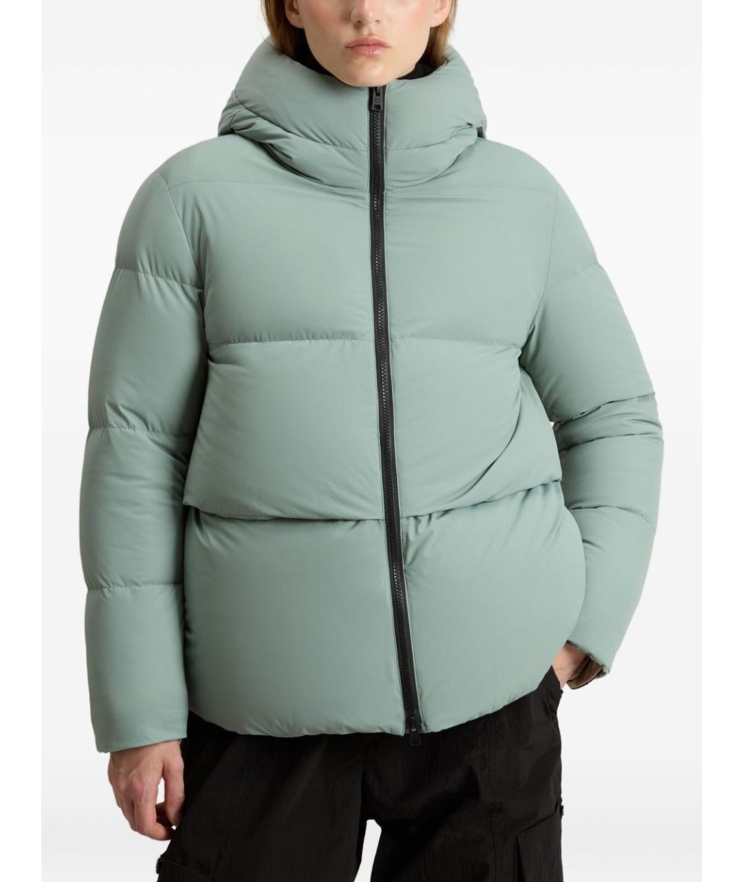 WOOLRICH Зеленый полиамидовый пуховик, фото 2