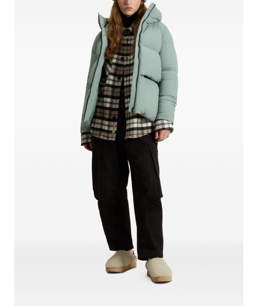 WOOLRICH Зеленый полиамидовый пуховик, фото 3