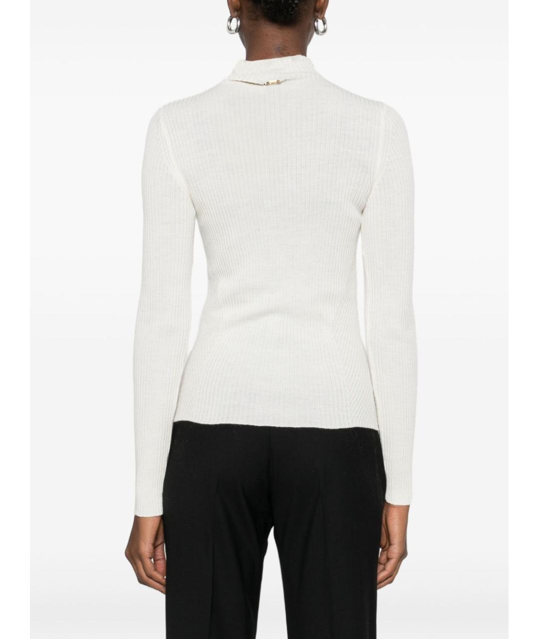 TWIN-SET Белый шерстяной джемпер / свитер, фото 4