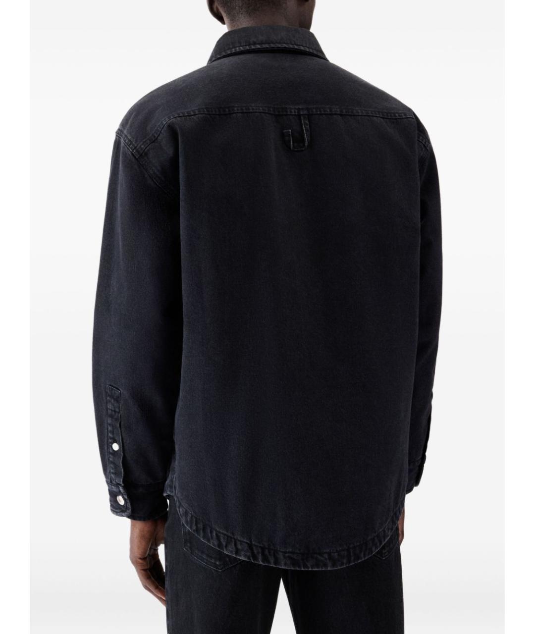 JACQUEMUS Черная хлопковая классическая рубашка, фото 5