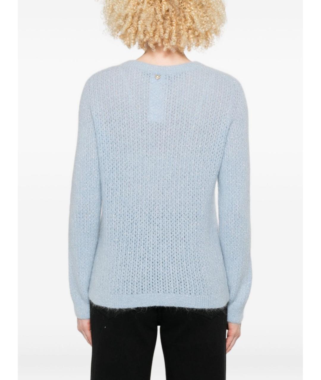 LIU JO Синий шерстяной джемпер / свитер, фото 4