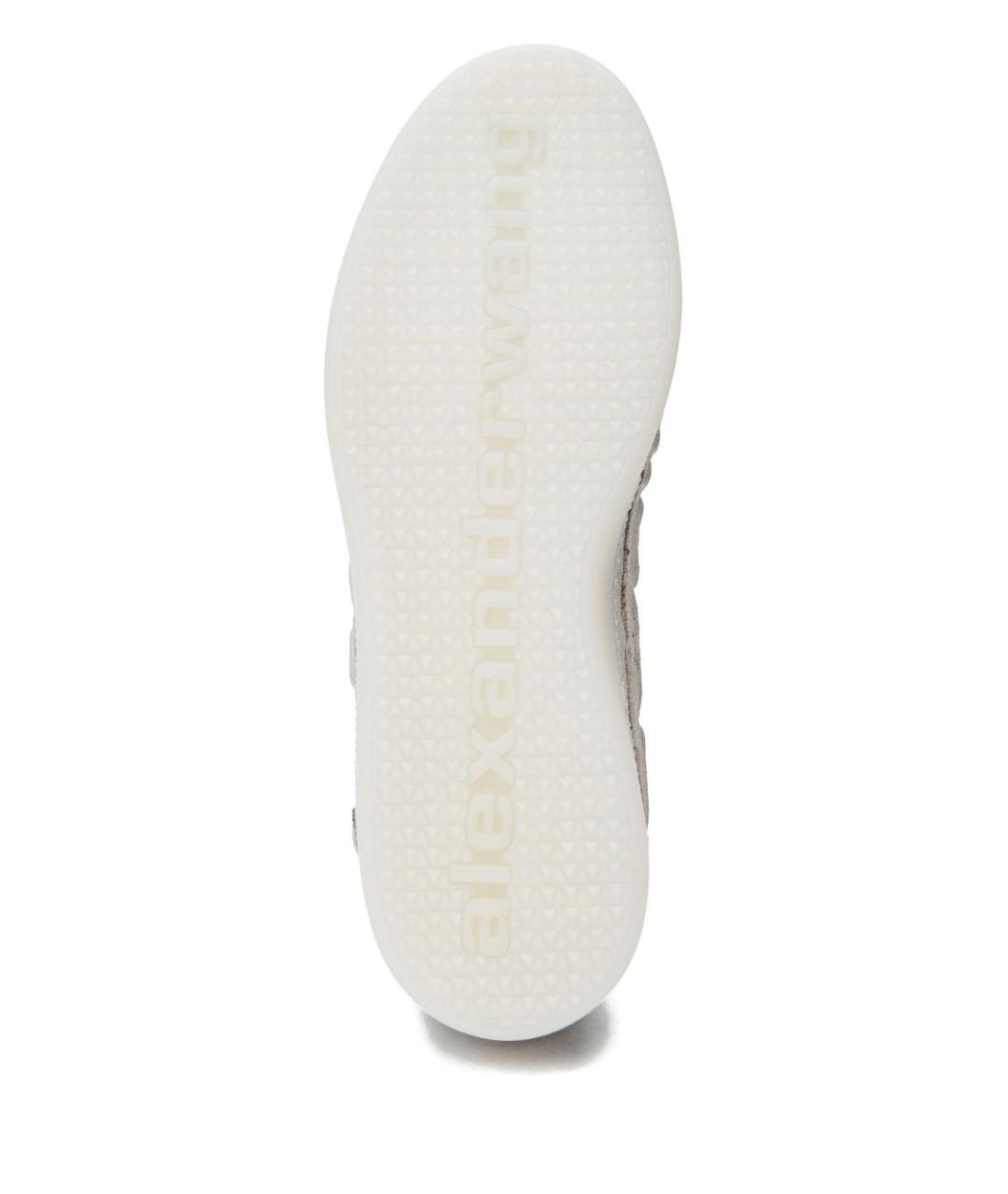 ALEXANDER WANG Бежевые замшевые кеды, фото 5