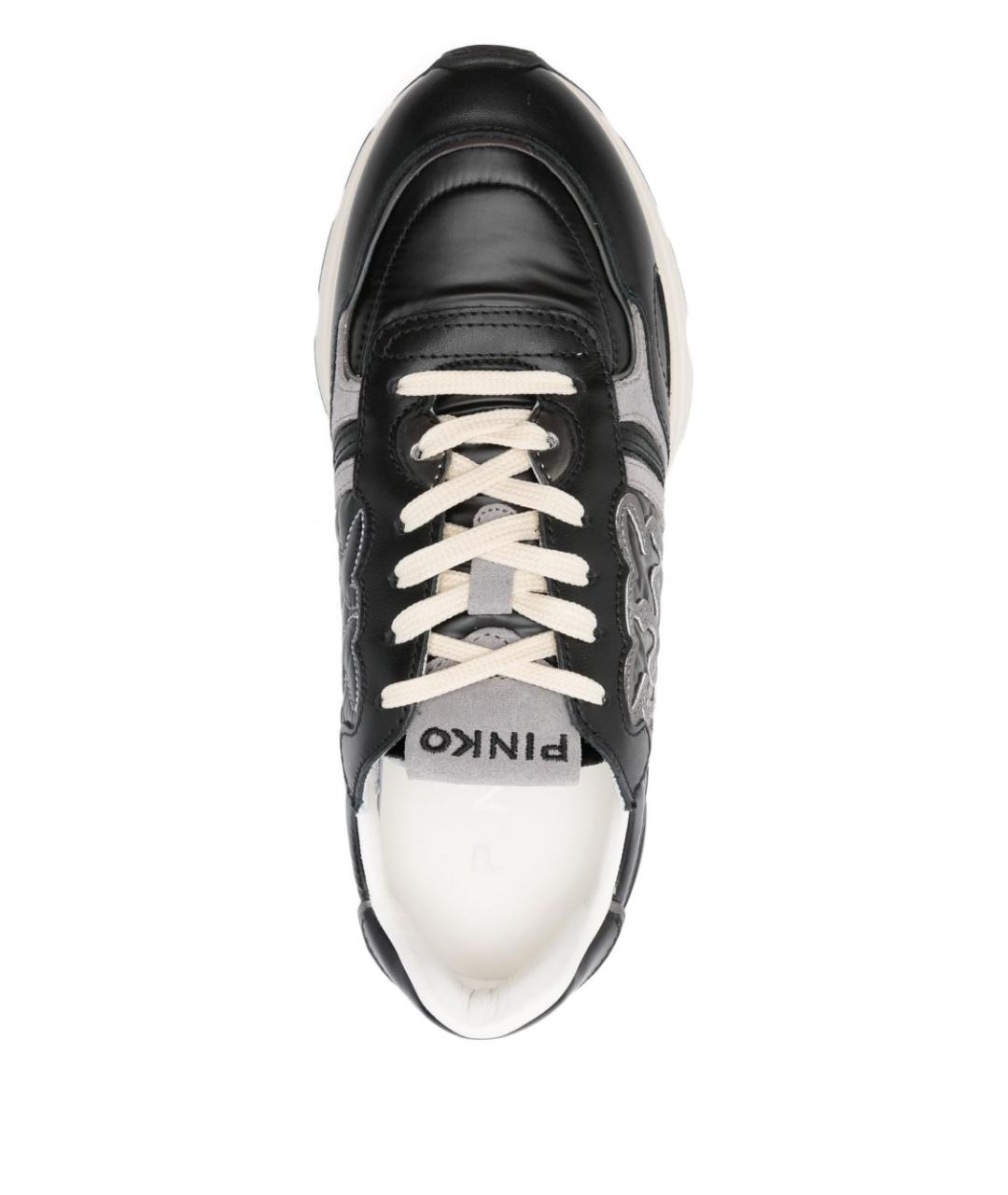 PINKO Черные кожаные кроссовки, фото 2