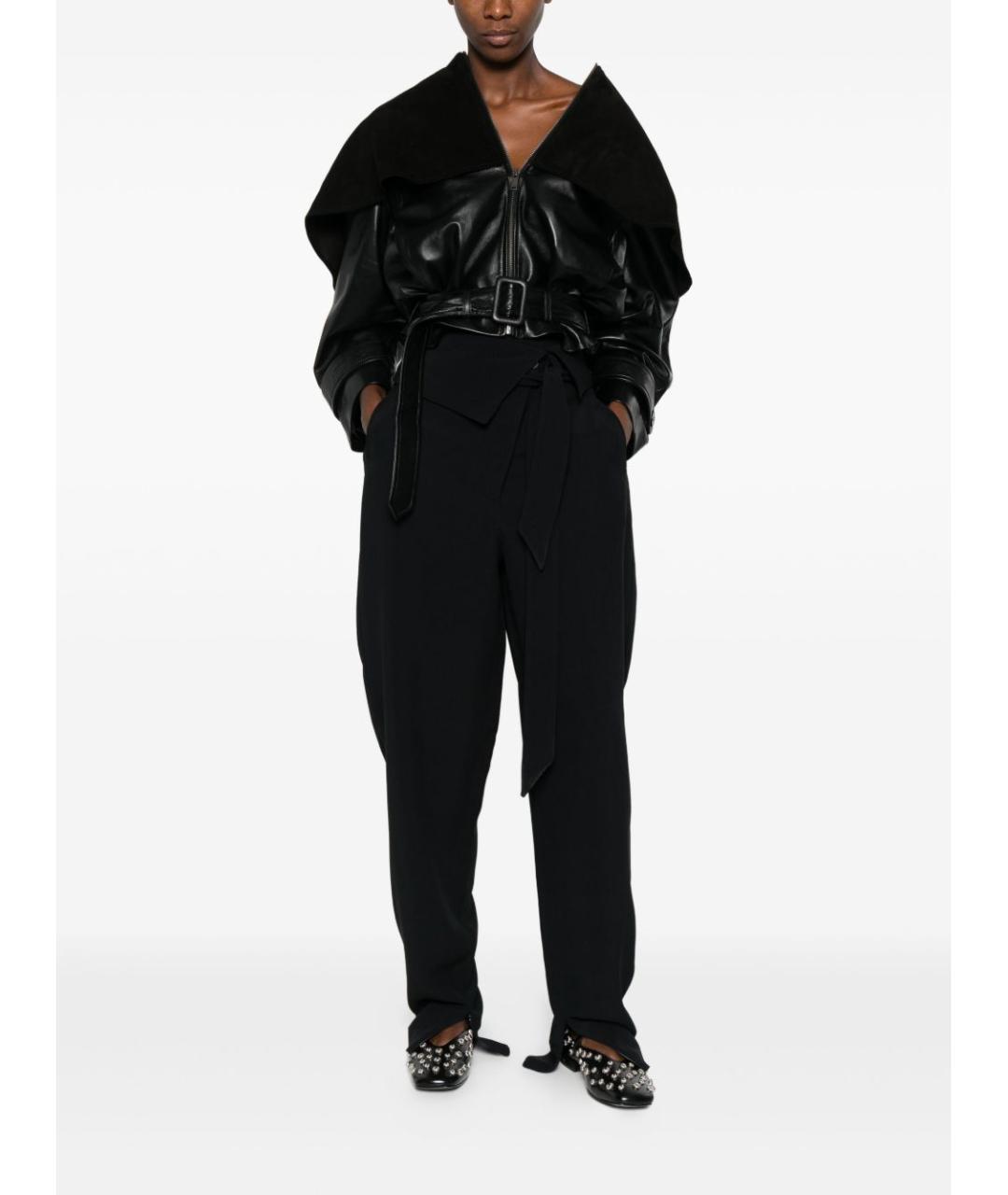 THE ATTICO Черные брюки широкие, фото 3