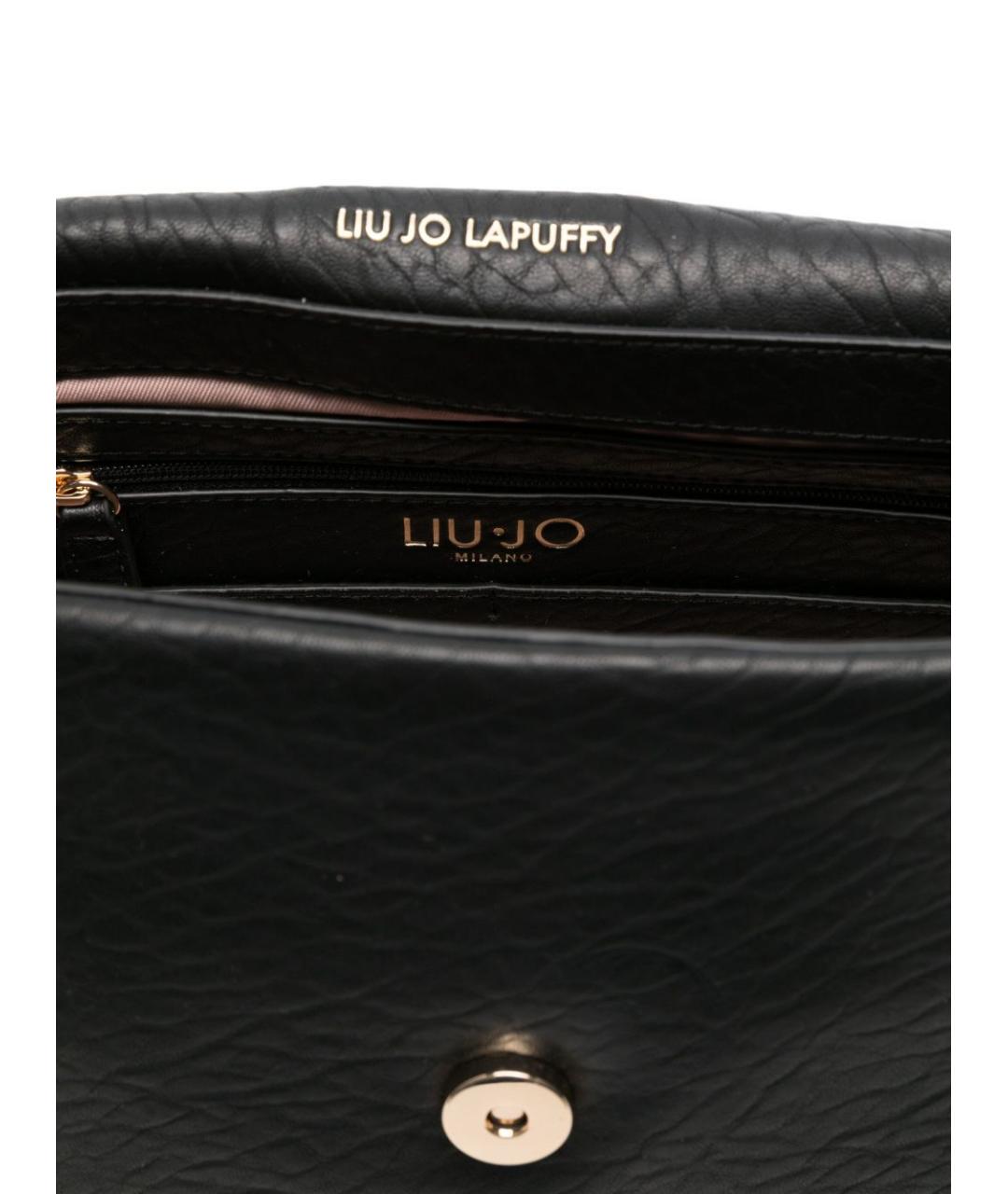 LIU JO Черная сумка через плечо из искусственной кожи, фото 2