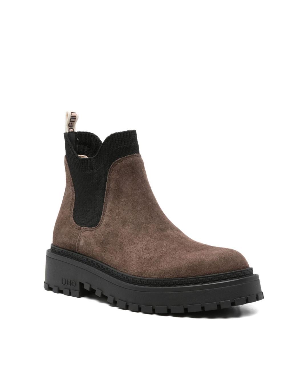 LIU JO Коричневые синтетические ботильоны, фото 3