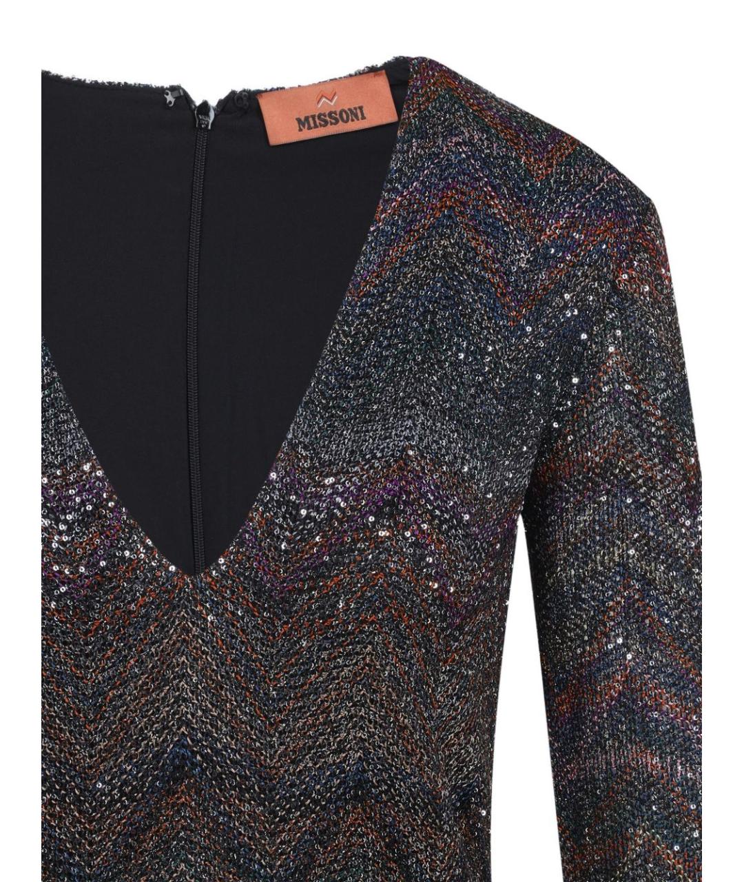 MISSONI Мульти вискозное коктейльное платье, фото 2