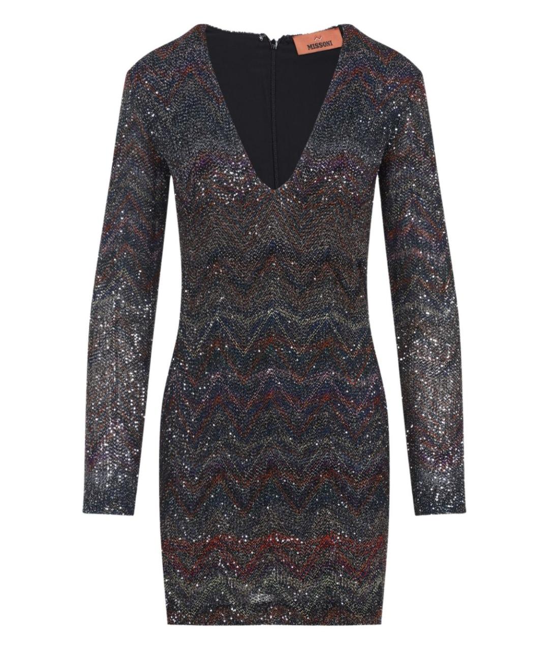 MISSONI Мульти вискозное коктейльное платье, фото 1