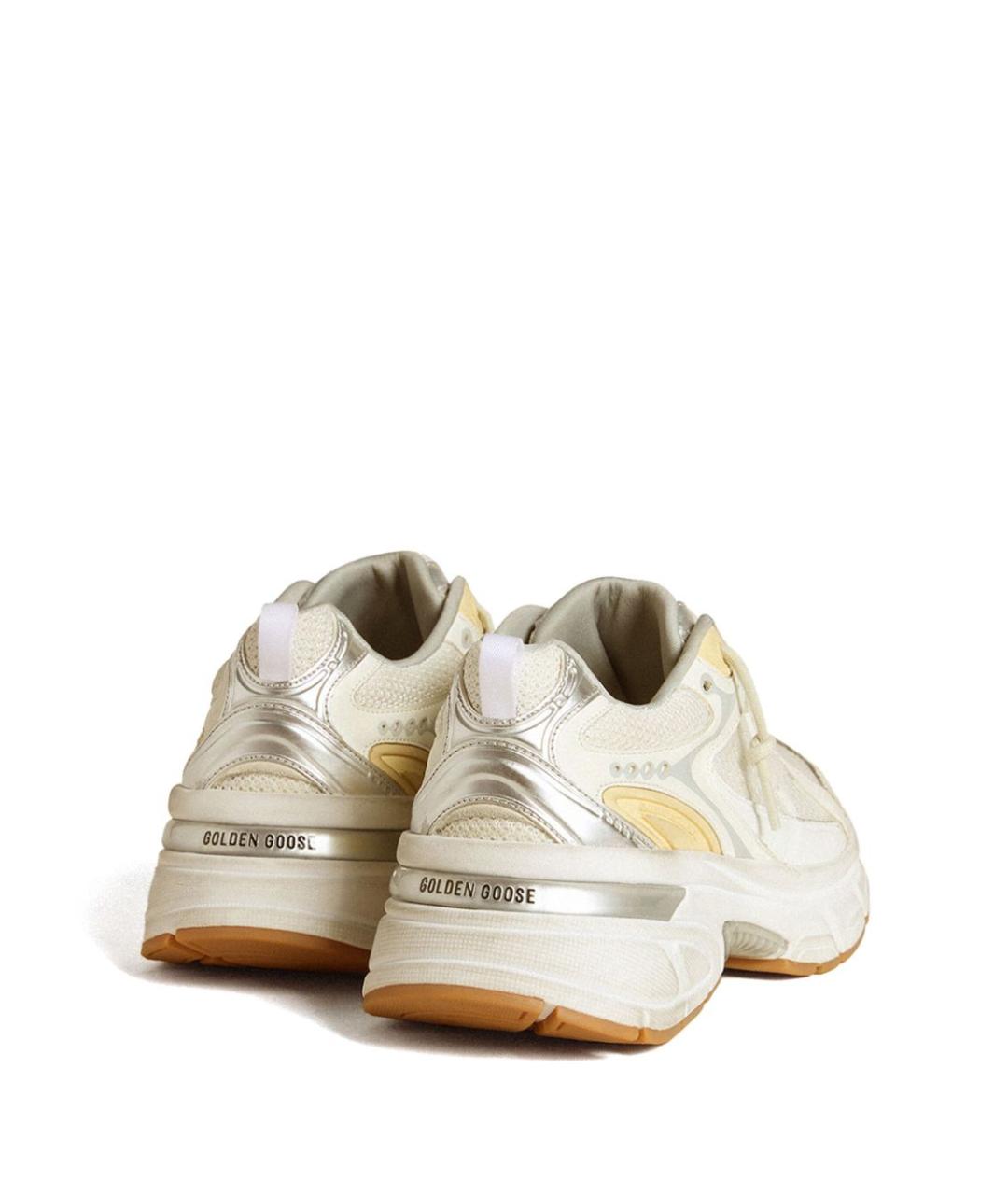 GOLDEN GOOSE DELUXE BRAND Белые текстильные низкие кроссовки / кеды, фото 2