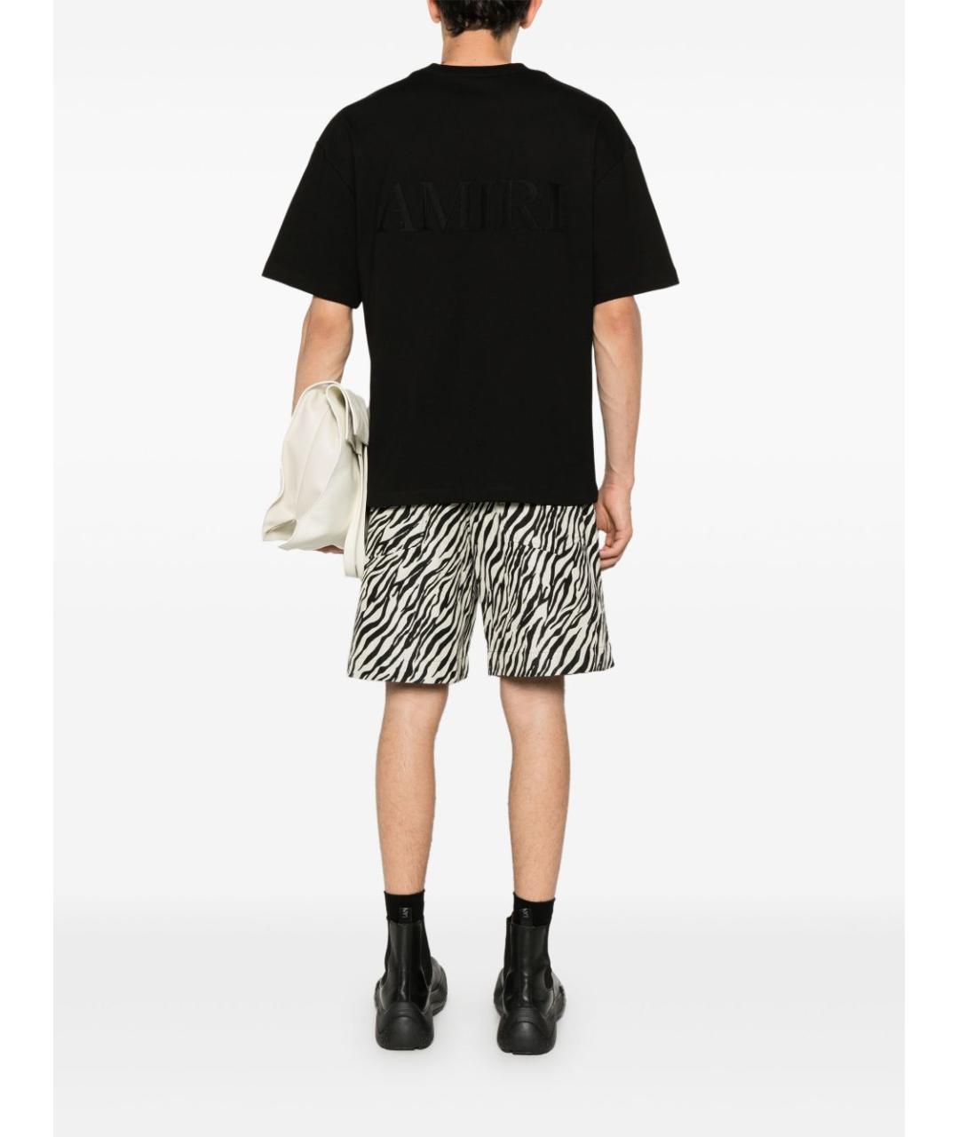AMIRI Черная хлопковая футболка, фото 5