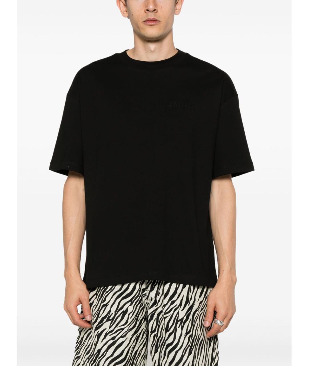 AMIRI Черная хлопковая футболка, фото 4