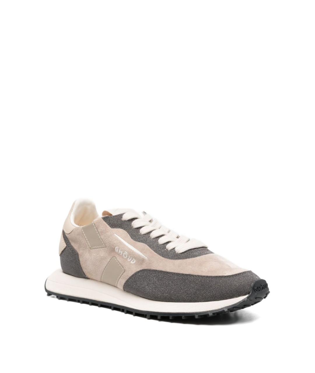 GHOUD Бежевые синтетические кроссовки, фото 4