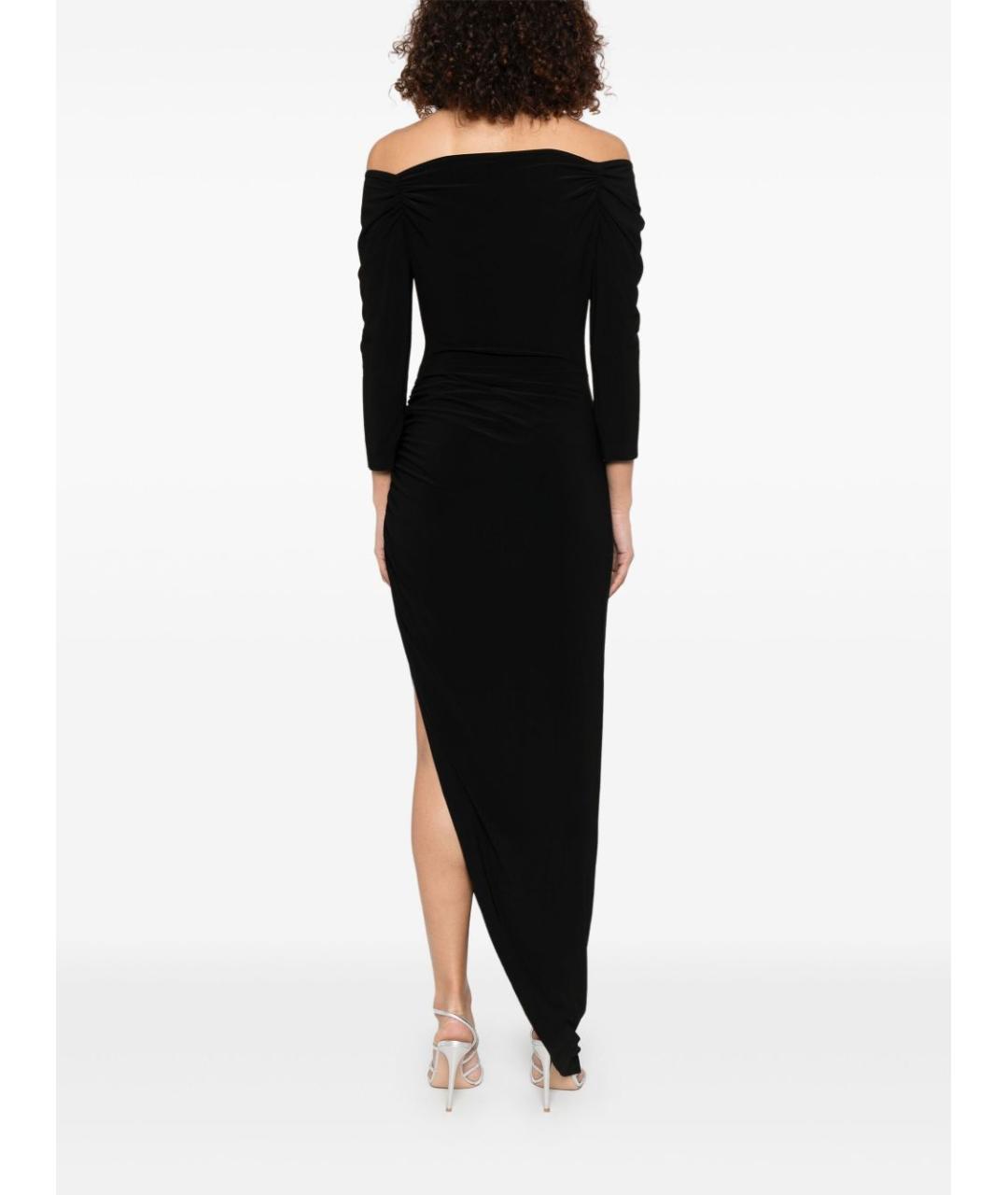 NORMA KAMALI Черное полиэстеровое вечернее платье, фото 3