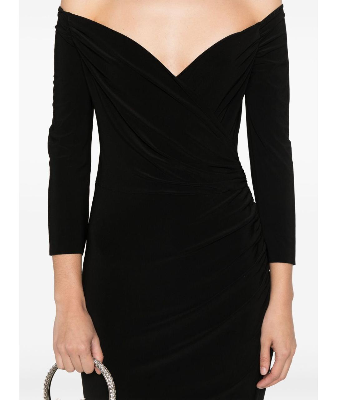 NORMA KAMALI Черное полиэстеровое вечернее платье, фото 5