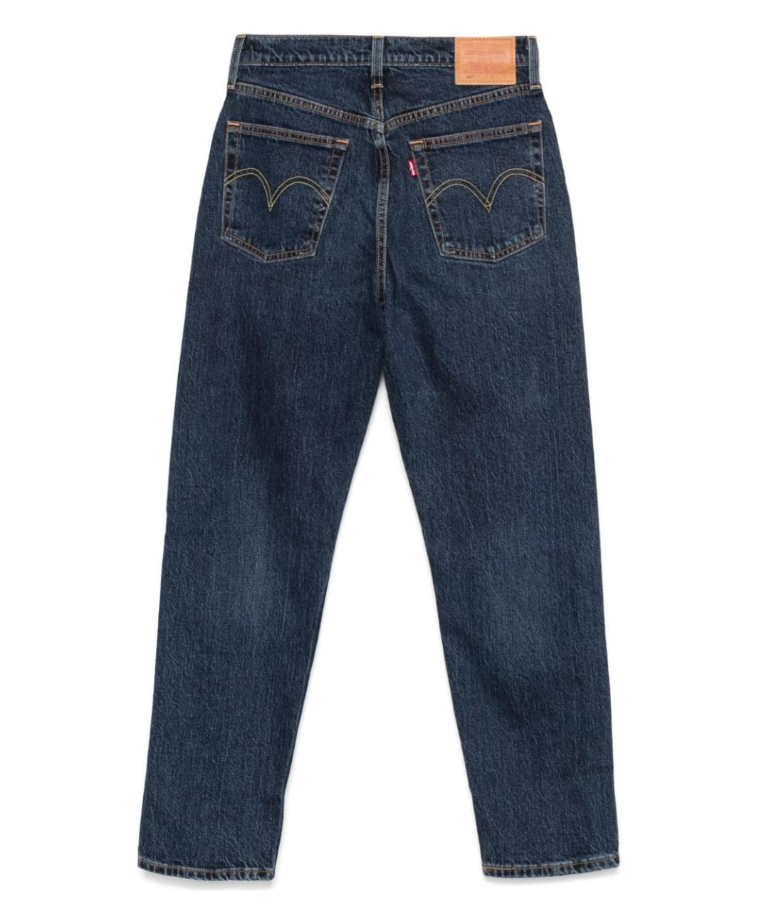 LEVI'S Синие хлопковые прямые джинсы, фото 2