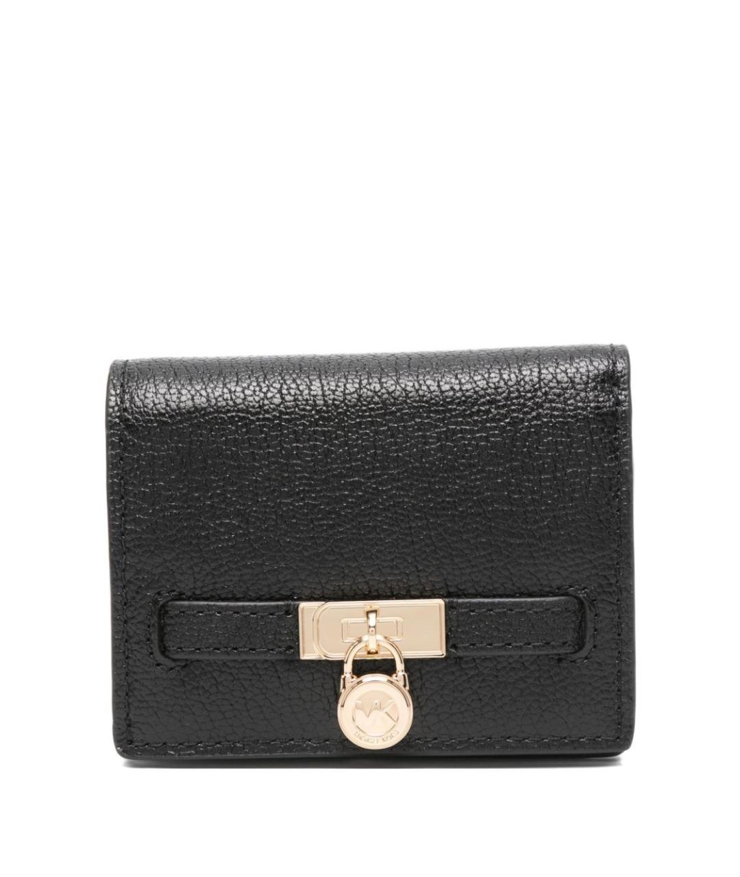 MICHAEL KORS Черный кожаный кошелек, фото 1