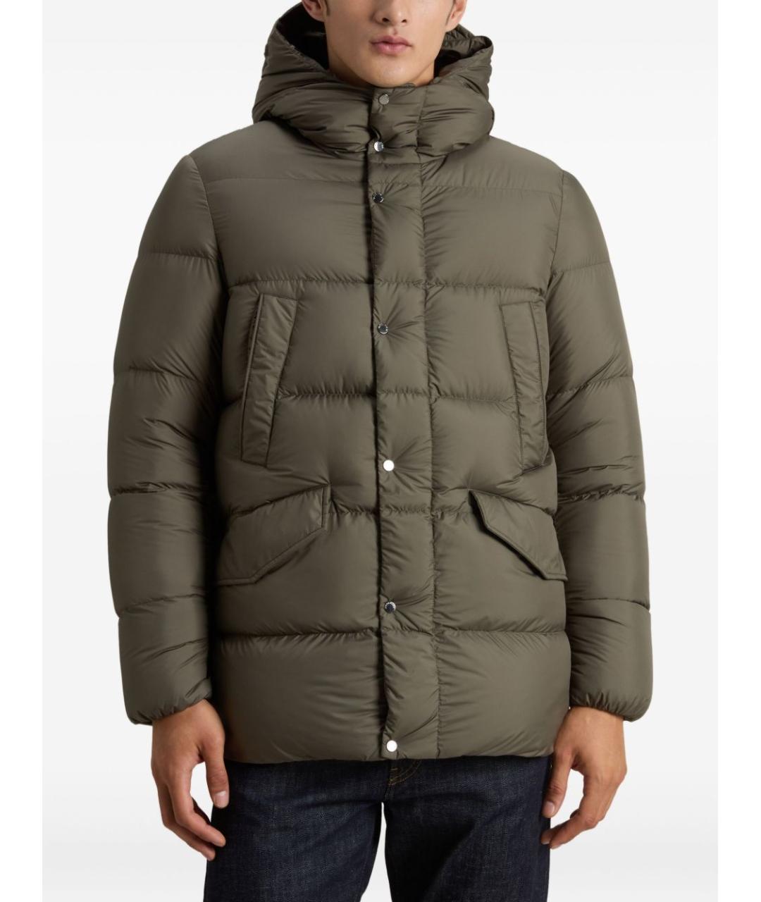 WOOLRICH Зеленый полиэстеровый пуховик, фото 3