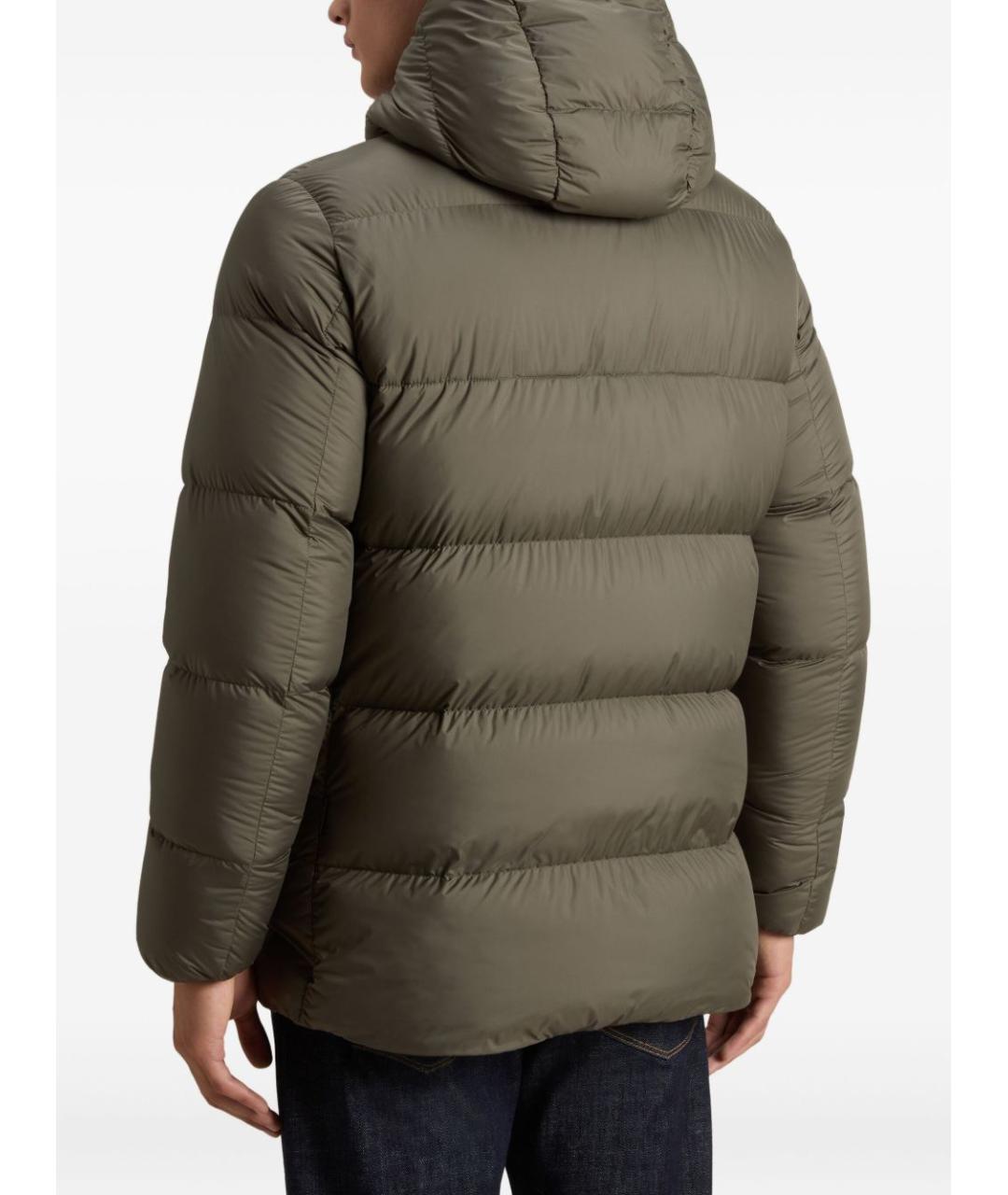 WOOLRICH Зеленый полиэстеровый пуховик, фото 4