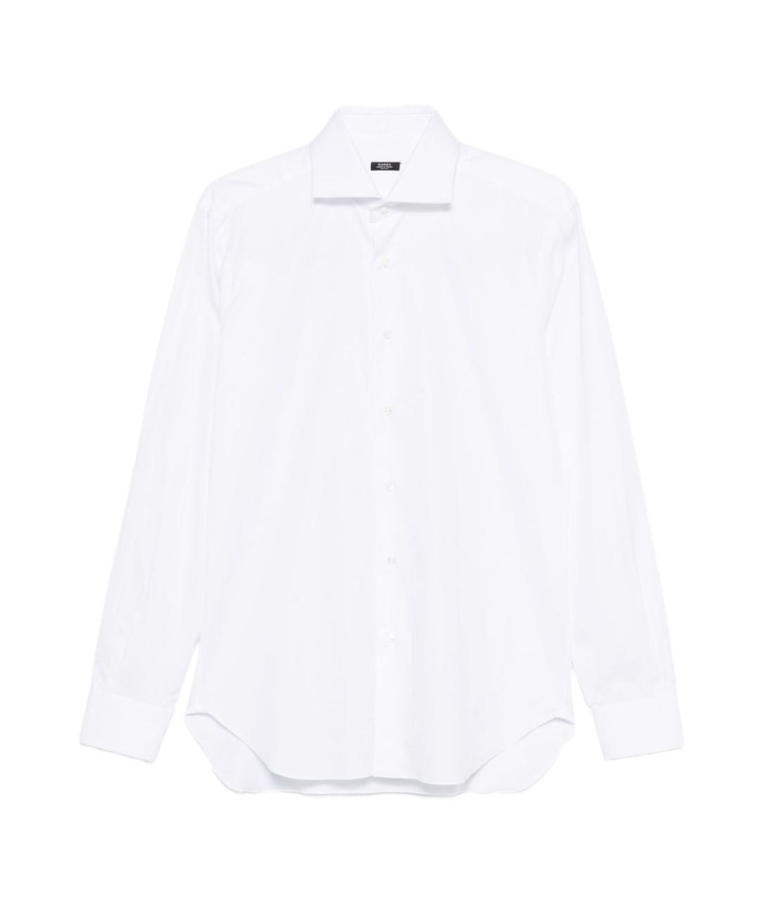 BARBA Белая хлопковая классическая рубашка, фото 1