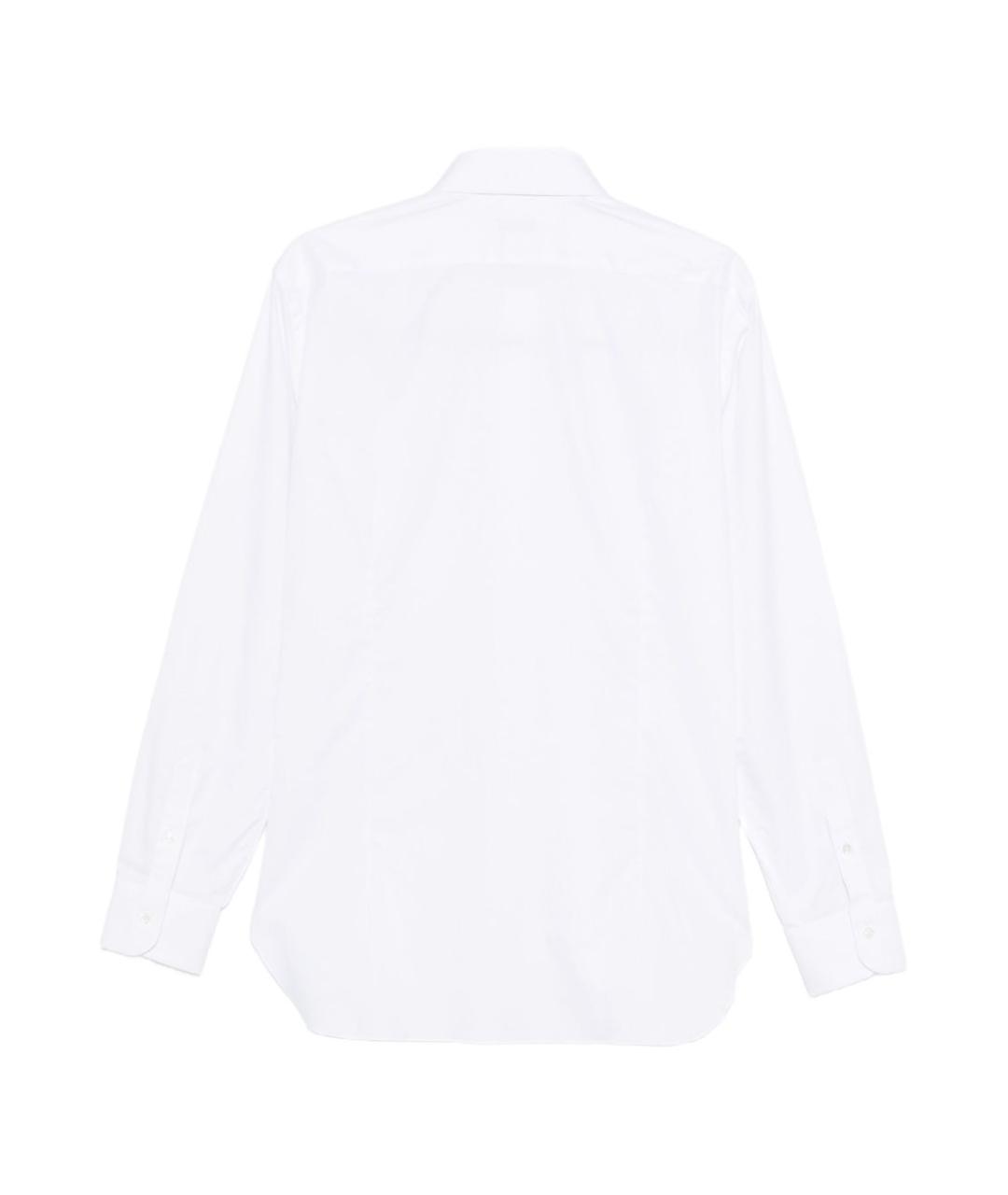 BARBA Белая хлопковая классическая рубашка, фото 2