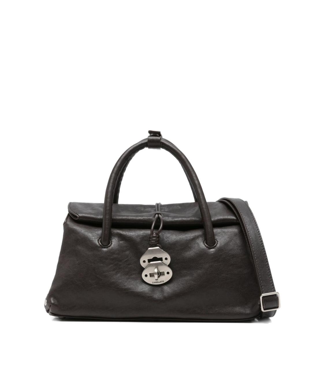 ZANELLATO Коричневая кожаная сумка тоут, фото 1