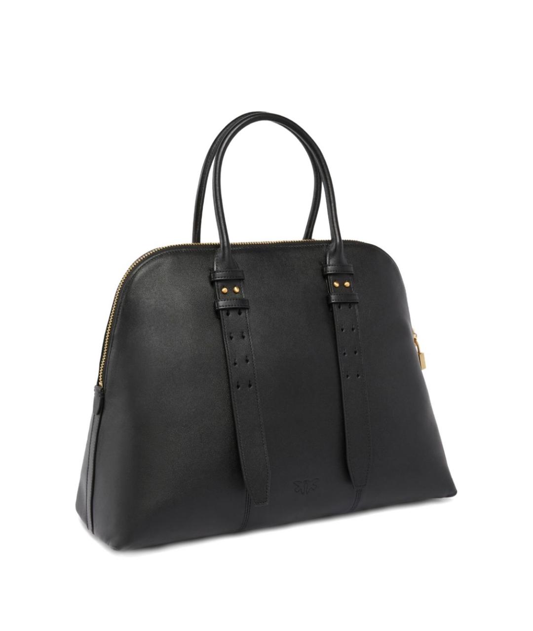 PINKO Черная кожаная сумка через плечо, фото 4