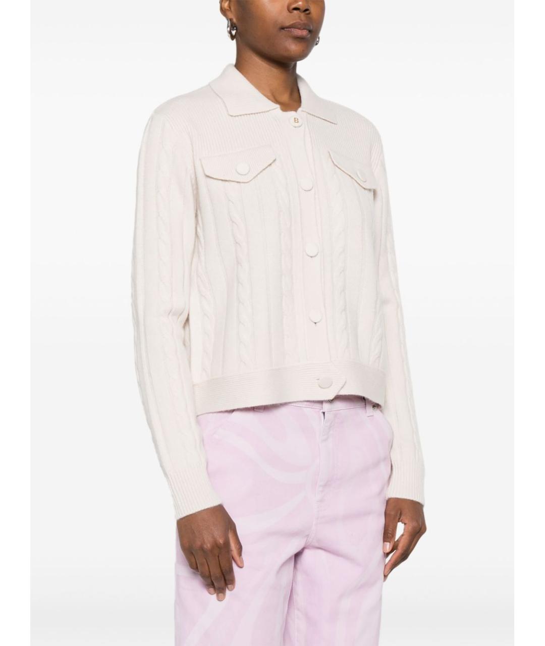 BLUGIRL Бежевый шерстяной кардиган, фото 5