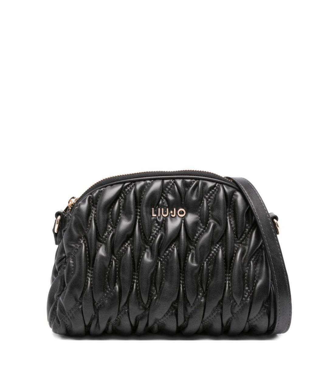 LIU JO Черная сумка через плечо из искусственной кожи, фото 1