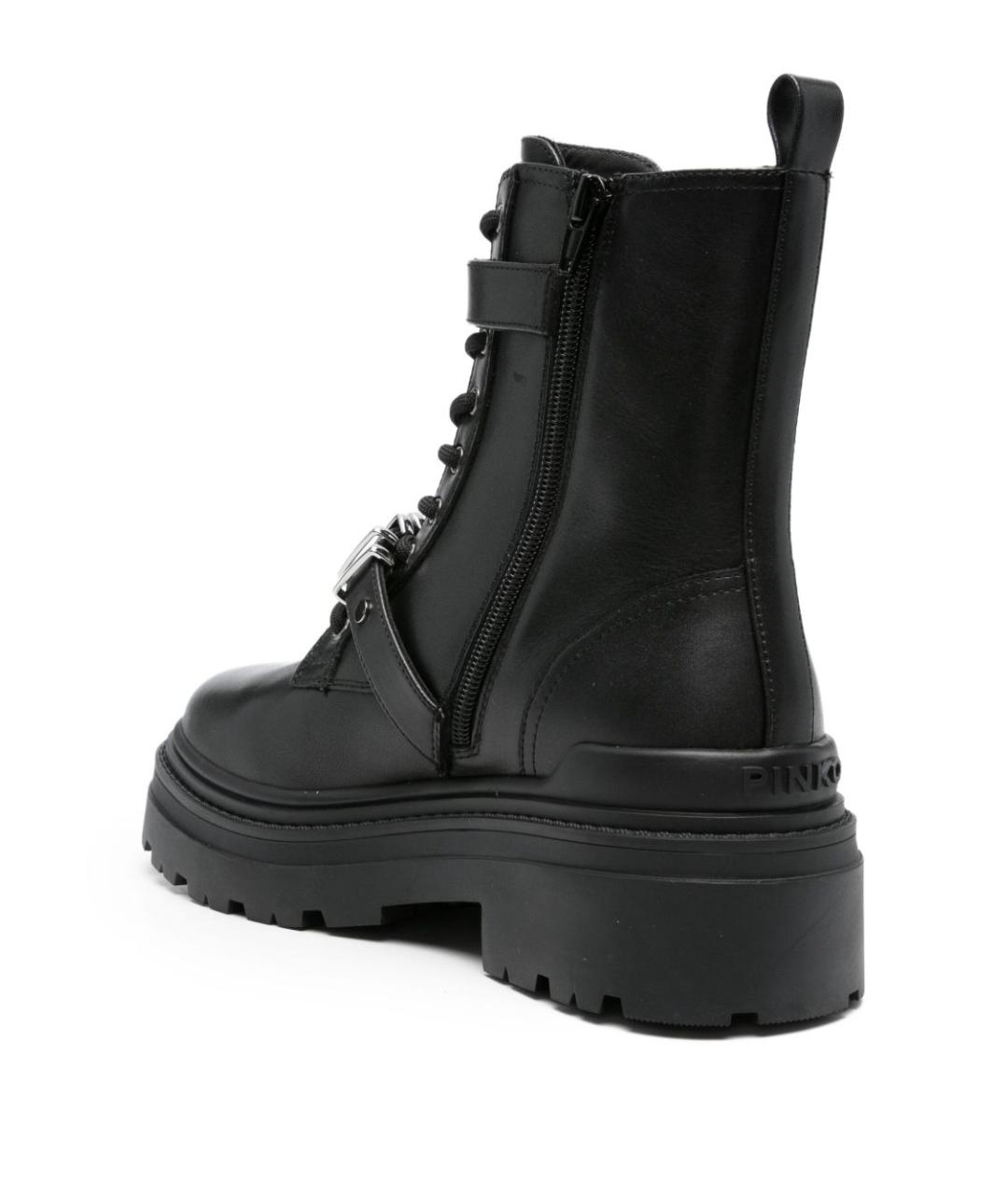 PINKO Черные кожаные ботинки, фото 4